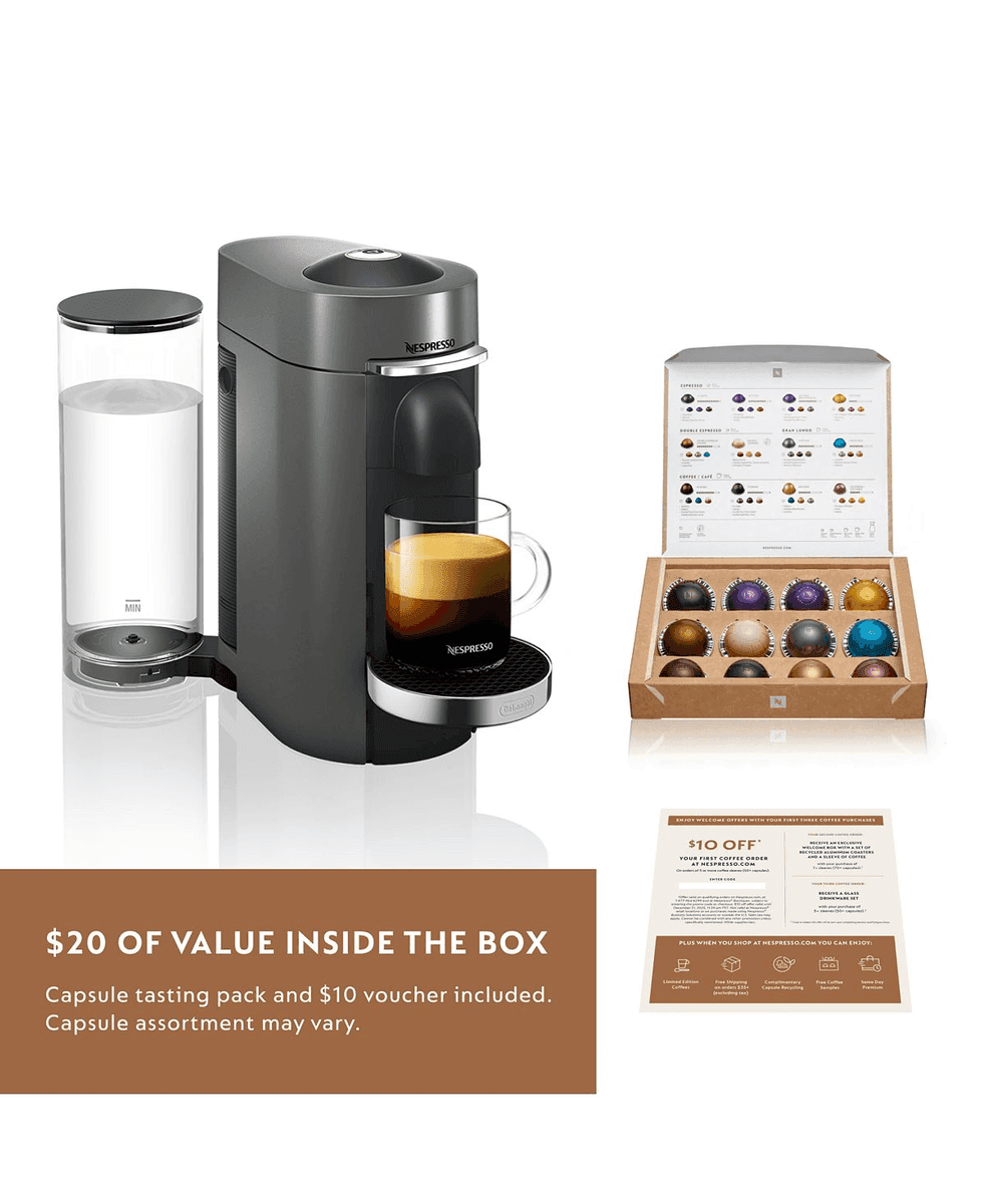 Nespresso Vertuo Plus Deluxe Coffee & Espresso Machine Bundle for $189.99 image 2