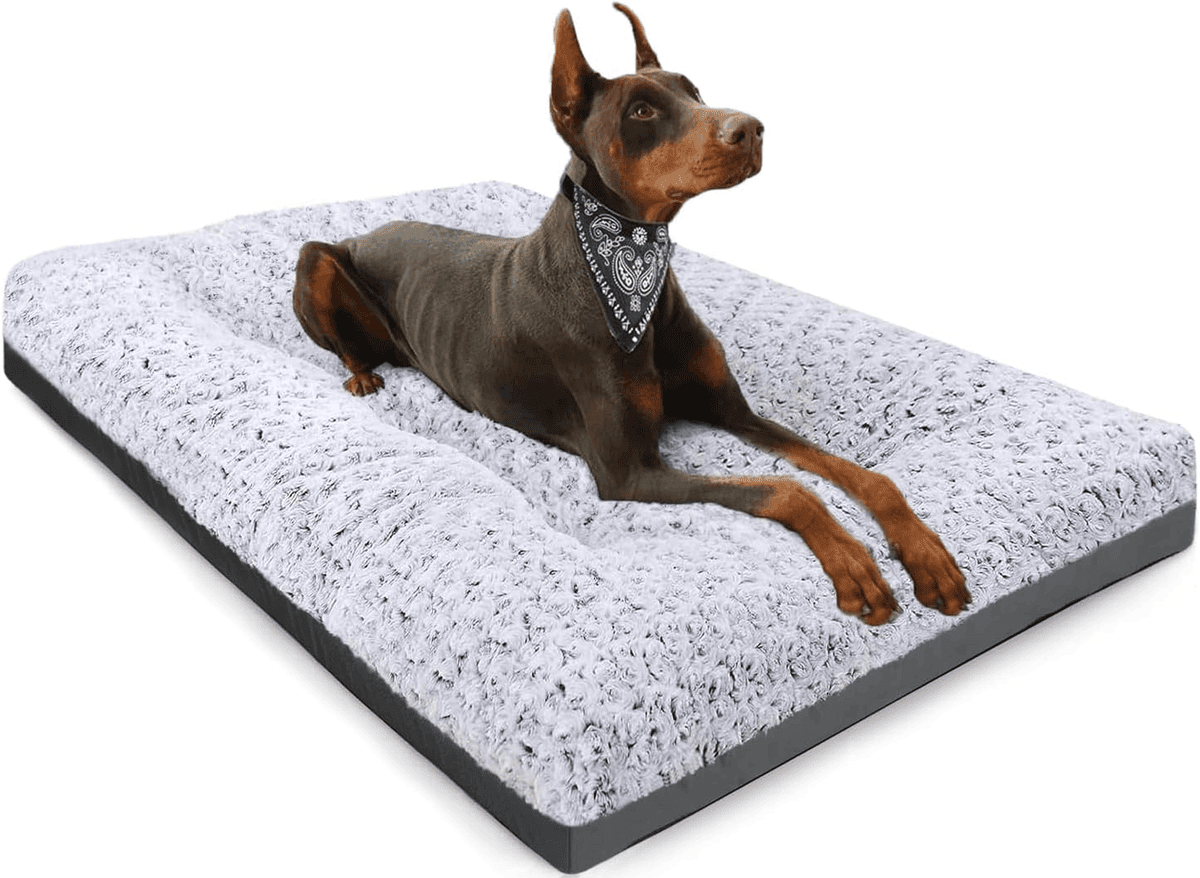 POCBLUE 35-Inch Washable Dog Crate Bed for $18.99