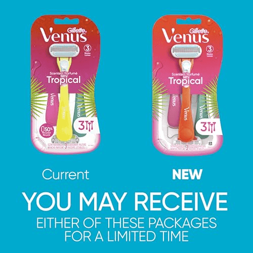 Gillette Venus Tropical Women's Disposable Razors 3-Count for $6.94 image 2