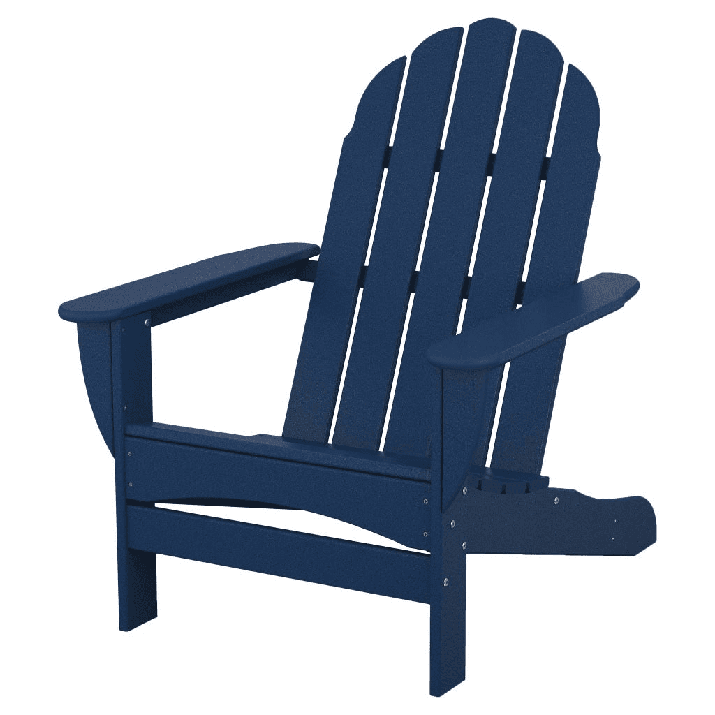 POLYWOOD Long Beach Adirondack Chair in Blue for $139.99 image 2