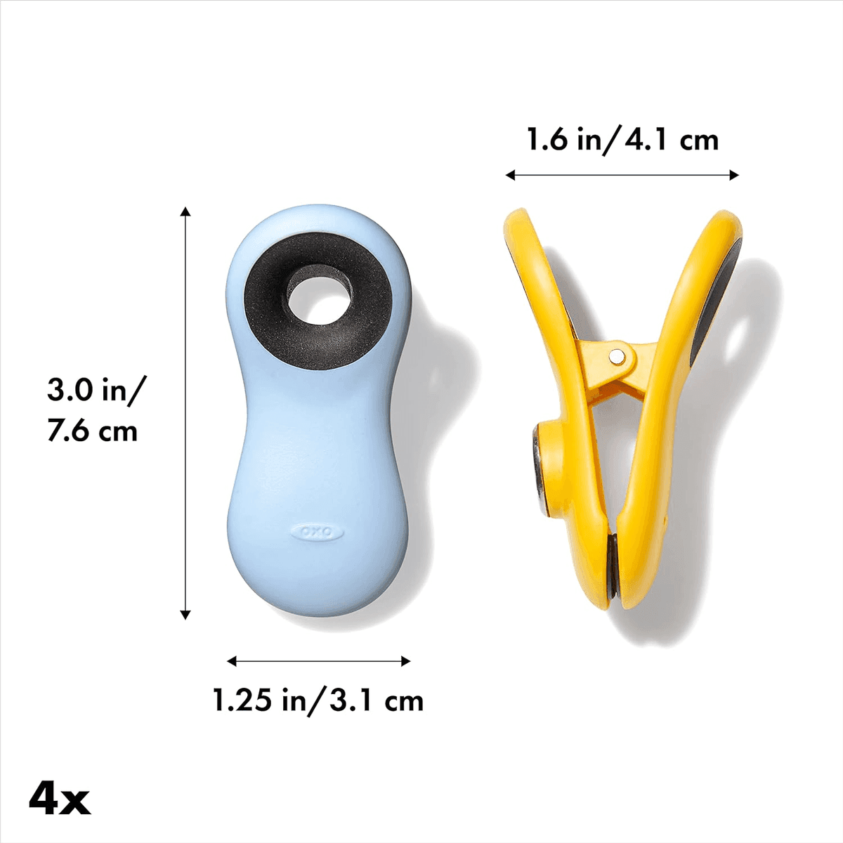 OXO Good Grips All-Purpose Magnetic Clips, 4-Piece Set image 2