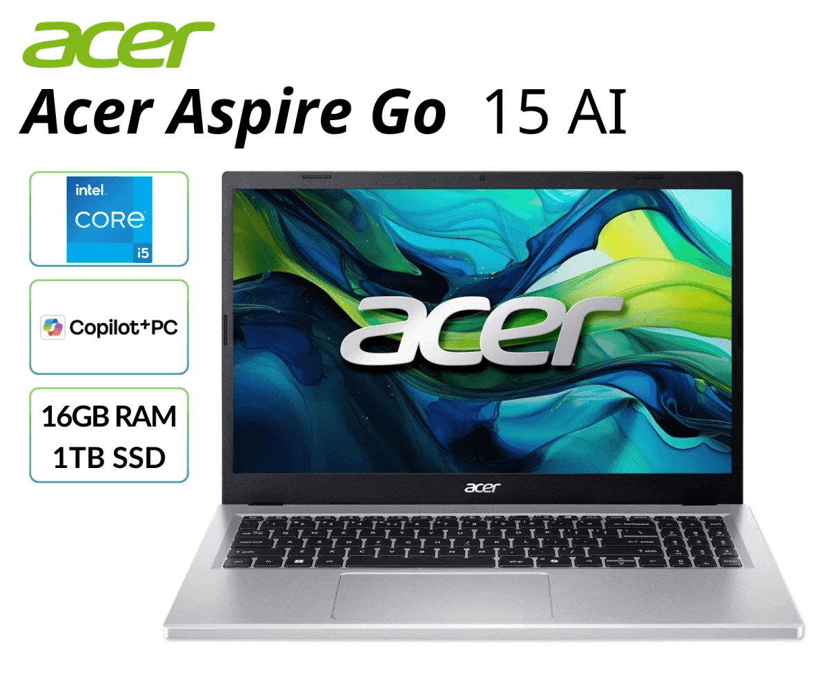 Acer Aspire Go 15 Touch Laptop, Core i5, 16GB RAM, 1TB SSD