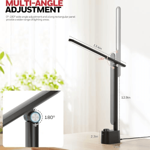 Honeywell Sunturalux Foldable LED Desk Lamp - Black image 3