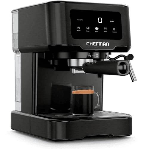 Chefman CraftBrew 15-Bar Espresso Machine - Stainless Black
