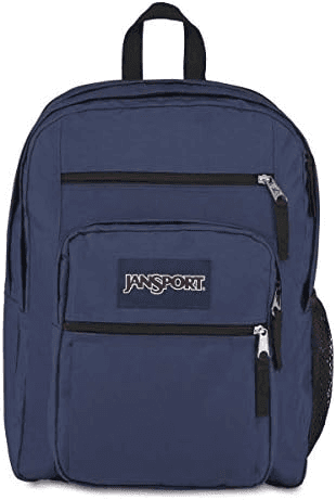 JanSport Big Student Laptop Backpack with 15-Inch Laptop Sleeve - Navy