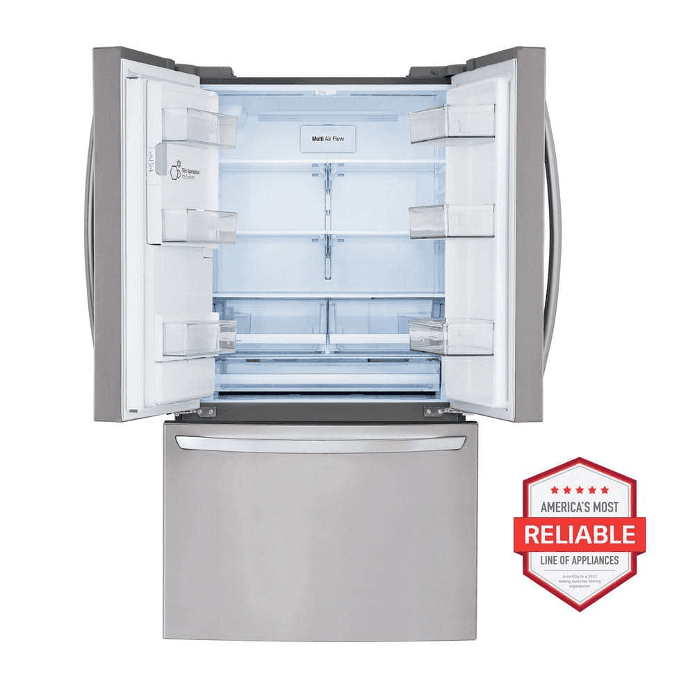 LG 36 in. 28 cu. ft. 3-Door French Door Refrigerator LHFS28XBS image 3