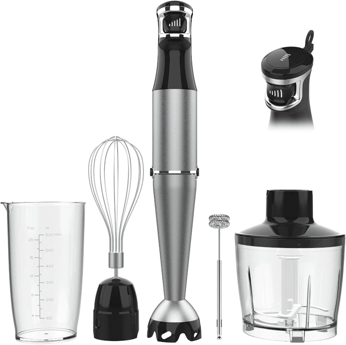 Turelar 1100W 5-in-1 Immersion Blender Set