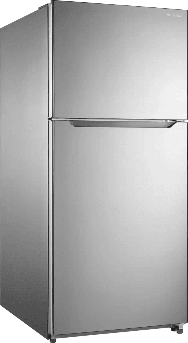 Insignia 20.5 cu. ft. Top-Freezer Refrigerator – Stainless Steel image 4