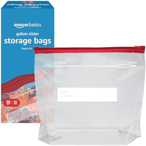 Amazon Basics Slider Gallon Food Storage Bags 90-Count image 3