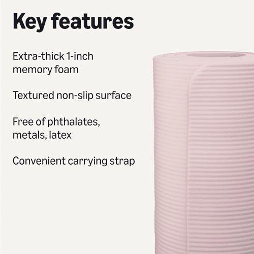 Amazon Basics 1-Inch Extra Thick Yoga Mat for $32 image 2