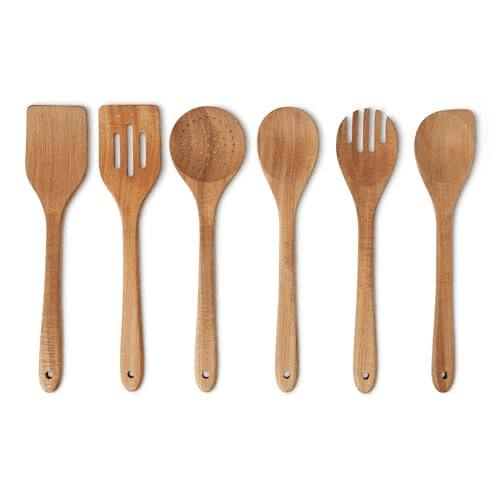 Amazon Basics 6-Piece Acacia Wood Utensil Set for $16.12