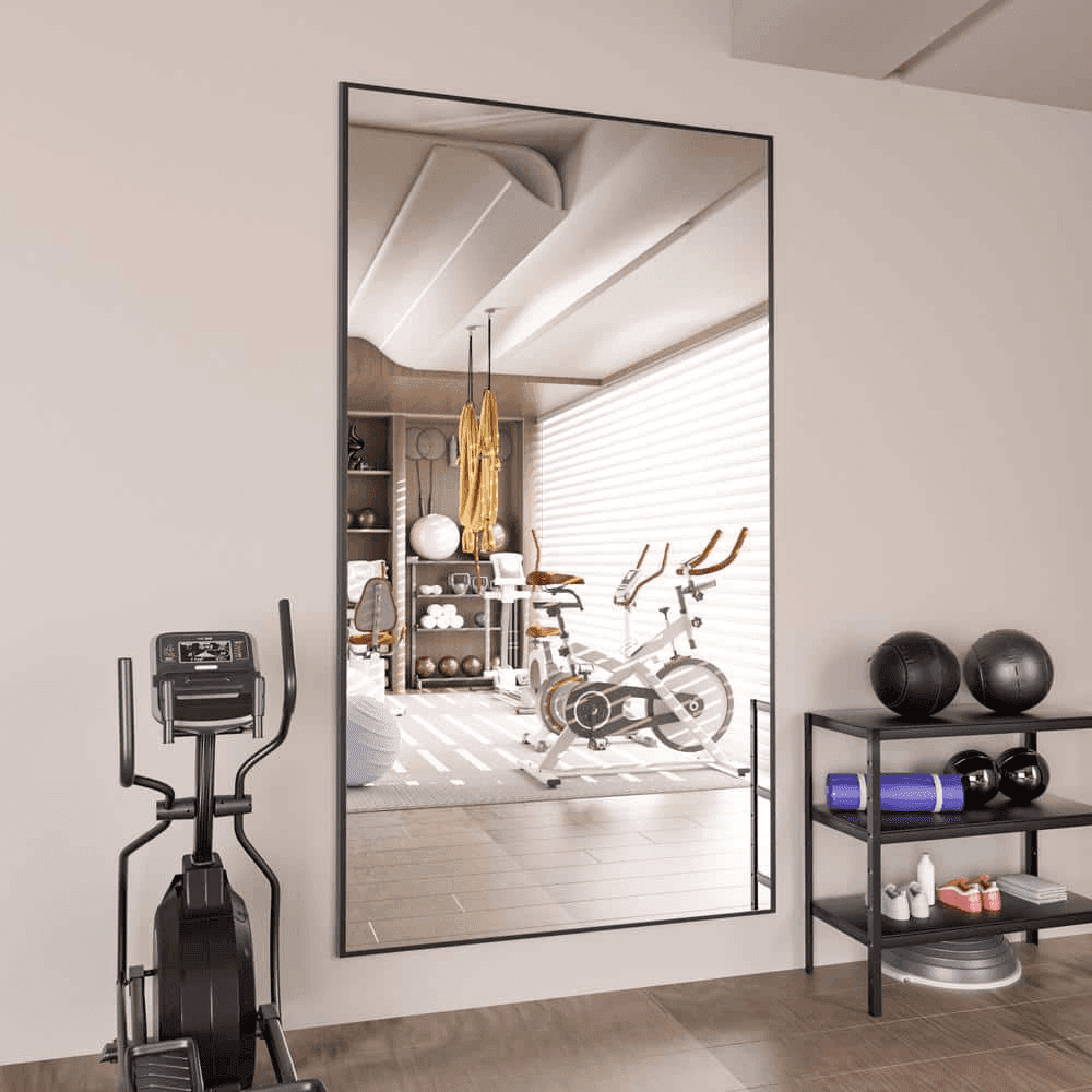 LuxHomez 32 x 71.2-Inch Full-Length Mirror, Black