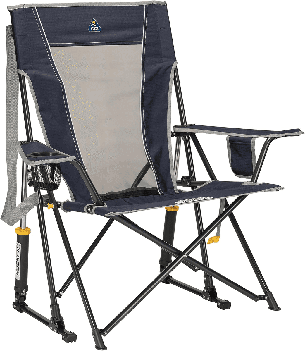GCI Outdoor Comfort Pro Rocker Camping Chair - Indigo Blue for $60