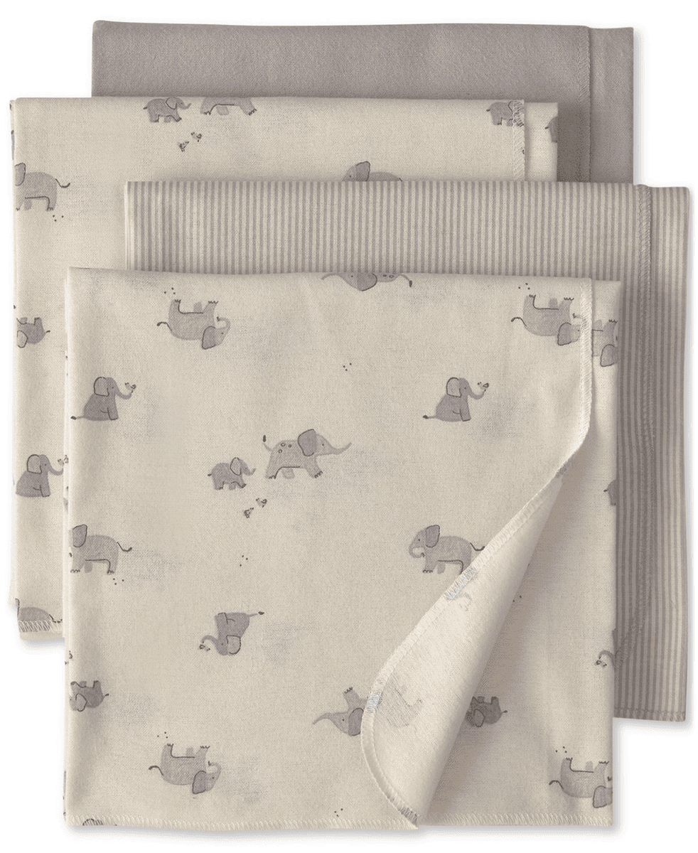 Carter's Elephant Receiving Blankets 4-Pack for $21.60