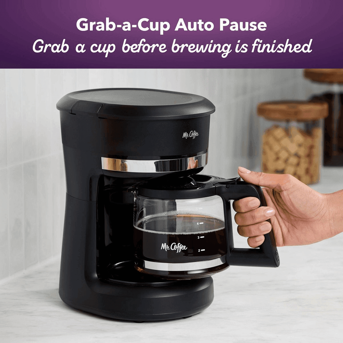 Mr. Coffee 5-Cup Mini Brew Switch Coffee Maker - Black image 4