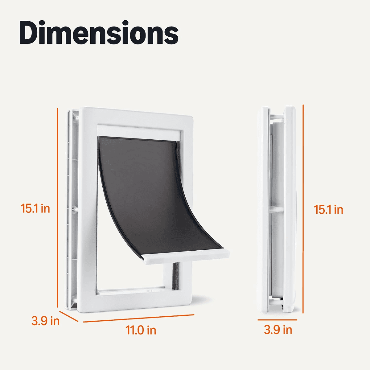 Amazon Basics Adjustable Medium Dog and Cat Door image 5