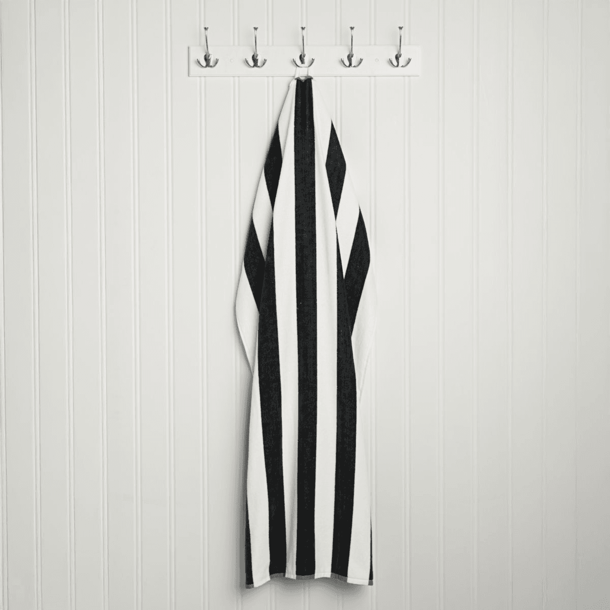 Mainstays Cabana Stripe Beach Towels 4-Pack - Black image 4