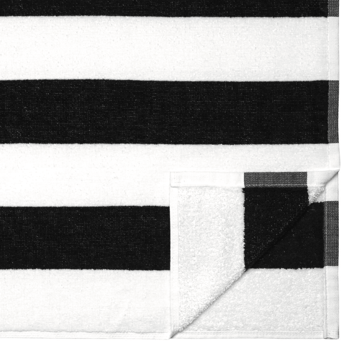 Mainstays Cabana Stripe Beach Towels 4-Pack - Black image 2