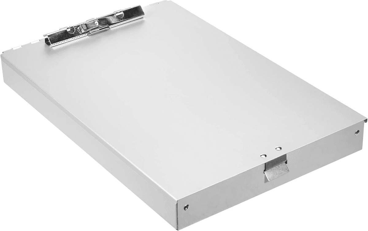 Amazon Basics Two-Tier Aluminum Storage Clipboard - Silver image 2
