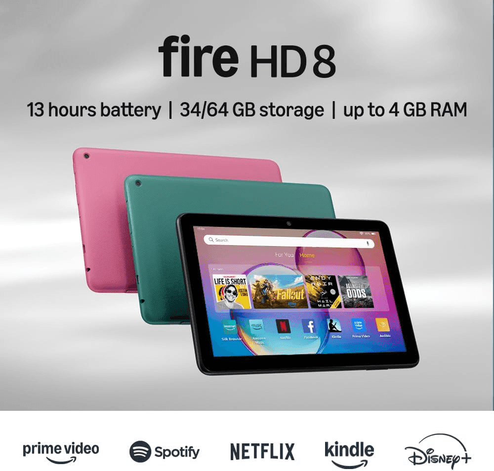 Amazon Fire HD 8 Tablet 64GB - Black for $89.99 image 2