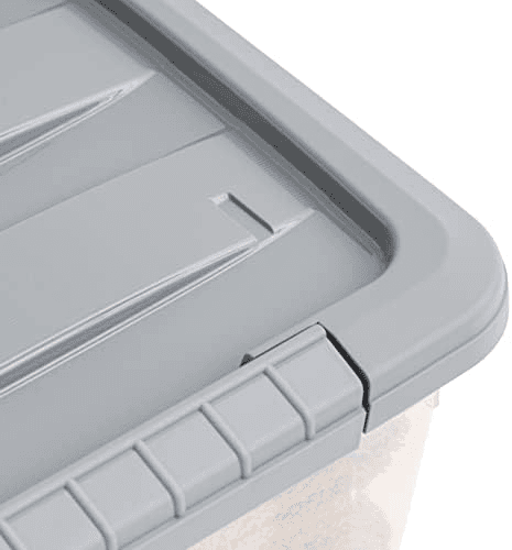 Amazon Basics 12-Quart Latching Storage Bins, Set of 6 image 3