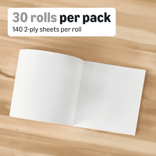 Amazon Basics 2-Ply Adapt-a-Size Paper Towels, 30 Rolls image 4