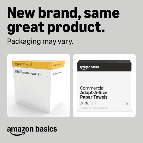 Amazon Basics 2-Ply Adapt-a-Size Paper Towels, 30 Rolls image 2