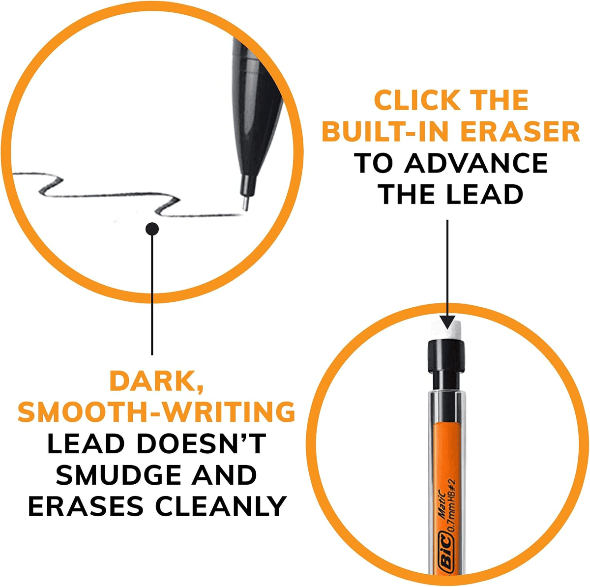 BIC Xtra-Smooth 0.7mm Mechanical Pencils, 10 Count image 2
