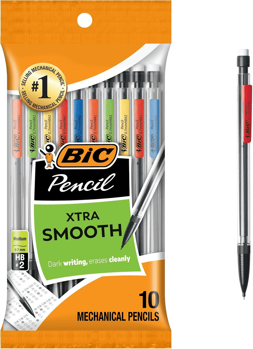 BIC Xtra-Smooth 0.7mm Mechanical Pencils, 10 Count