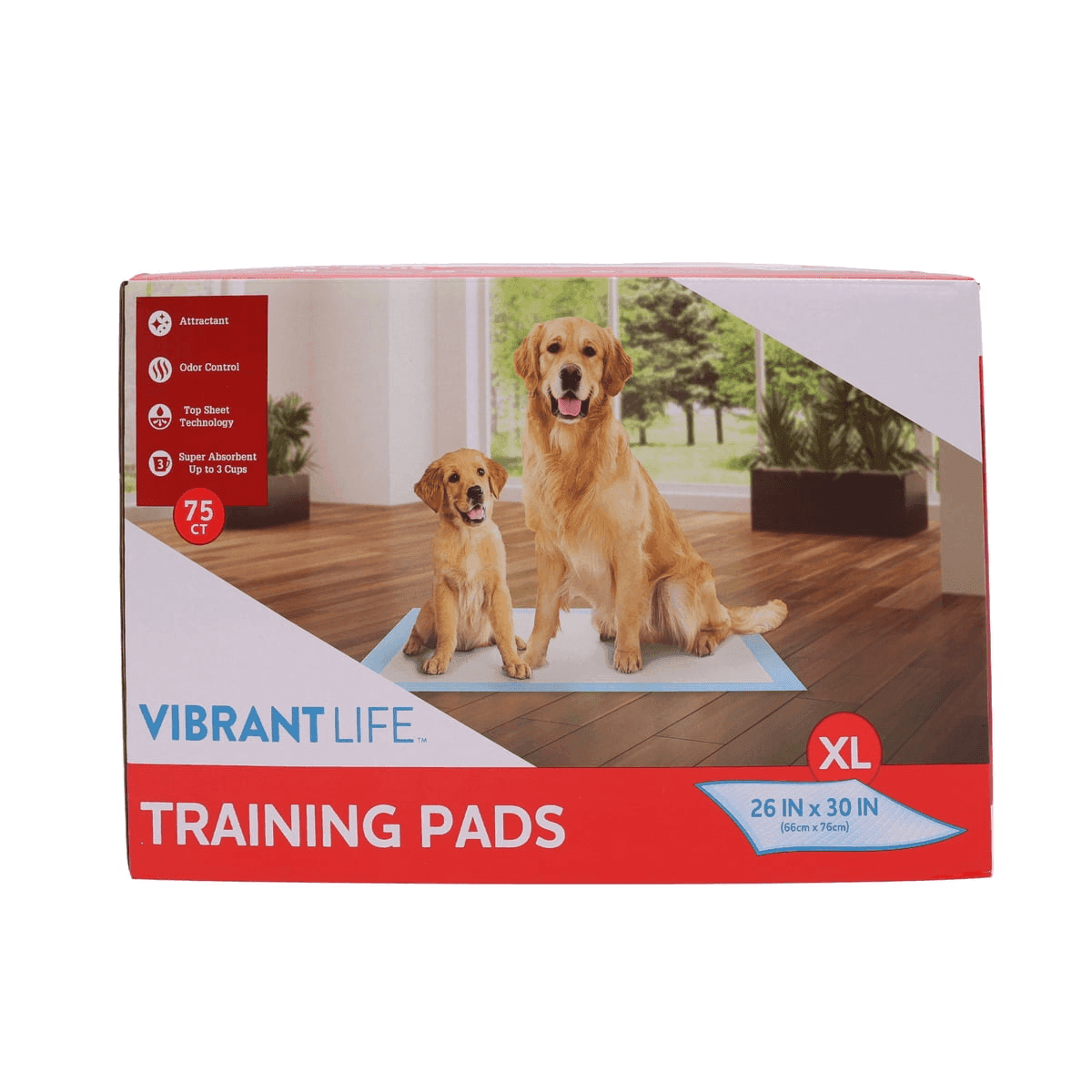 Vibrant Life XL Training Pads 75-Count