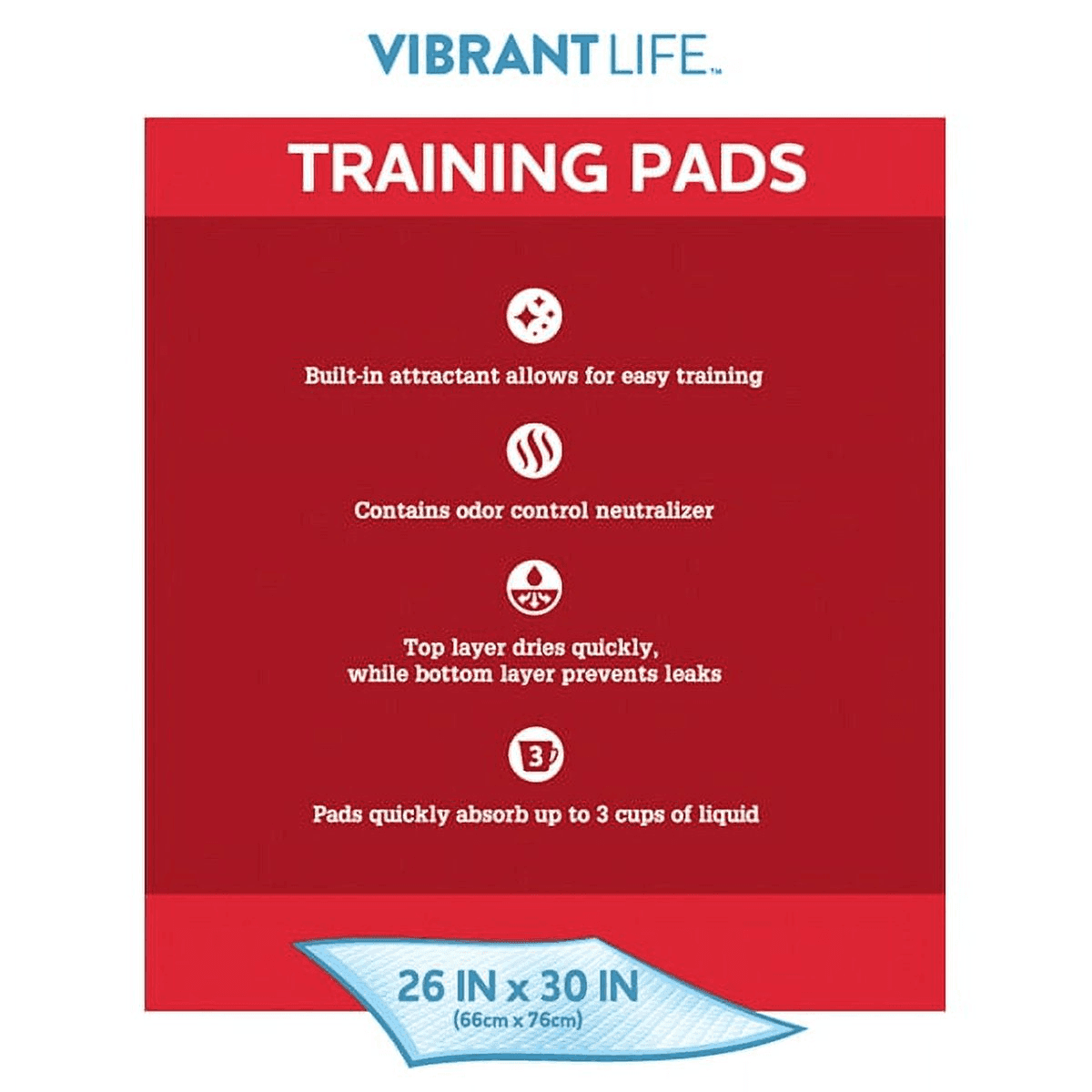 Vibrant Life XL Training Pads 75-Count image 4