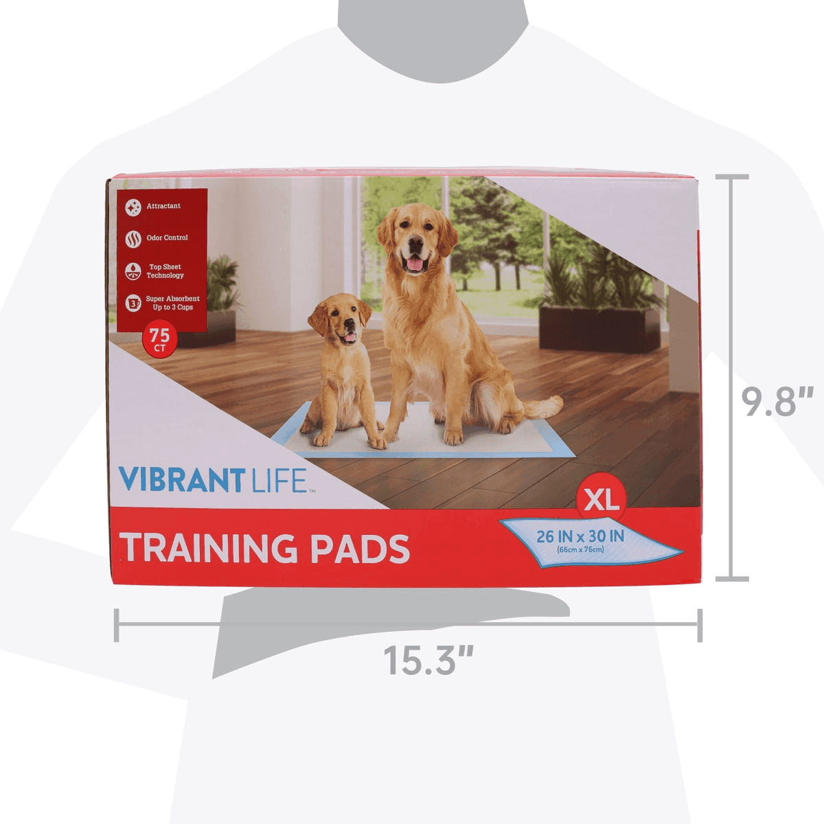 Vibrant Life XL Training Pads 75-Count image 2