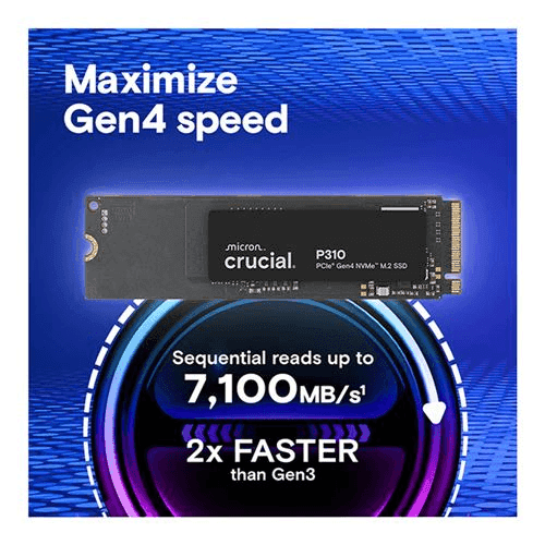 Crucial P310 4TB PCIe 4.0 NVMe M.2 SSD image 2