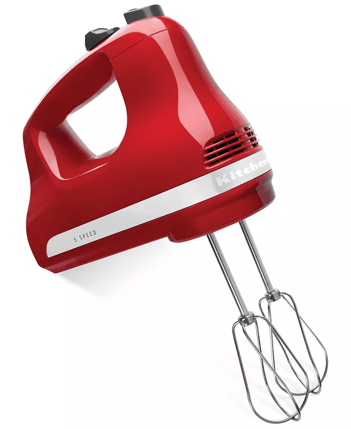 KitchenAid KHM512 5-Speed Hand Mixer, Empire Red