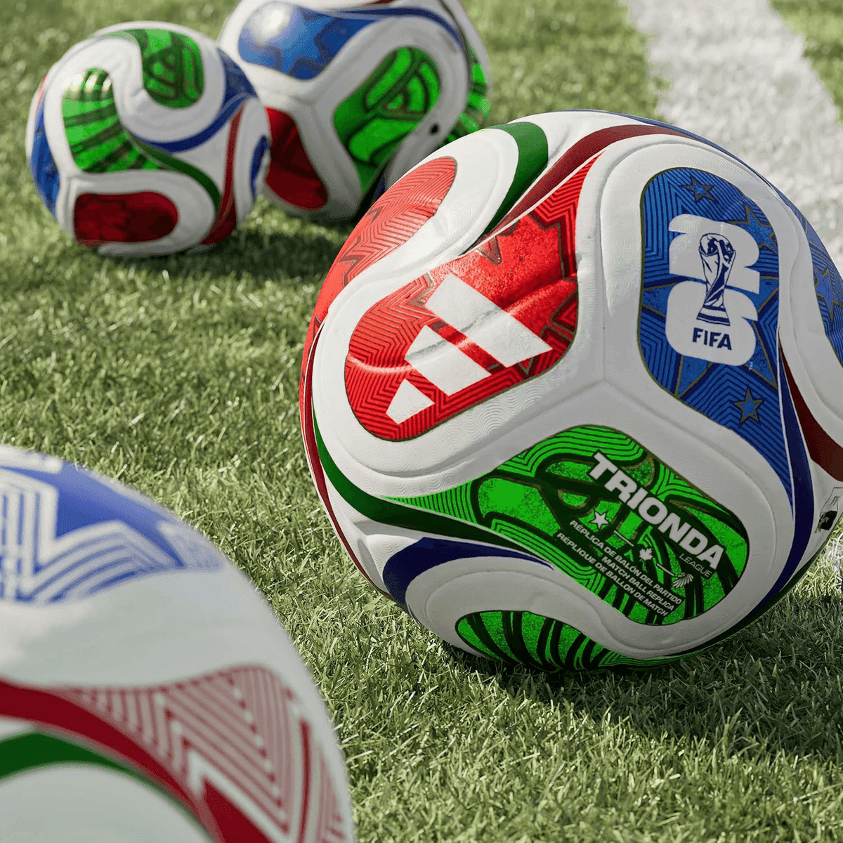 adidas FIFA World Cup 26 Trionda League Soccer Ball, Size 4 image 4