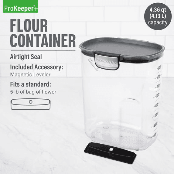 Flour ProKeeper+ Airtight 5 lb Flour Storage Container image 2