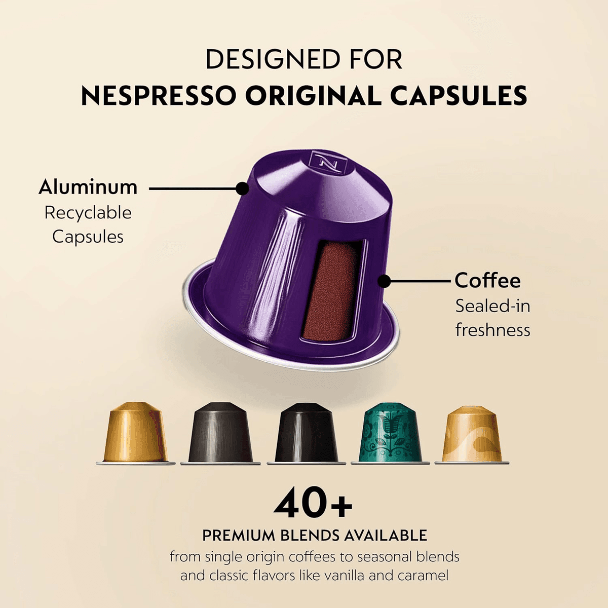 Nespresso Original Arpeggio Dark Roast Espresso Pods, 50 Count image 4