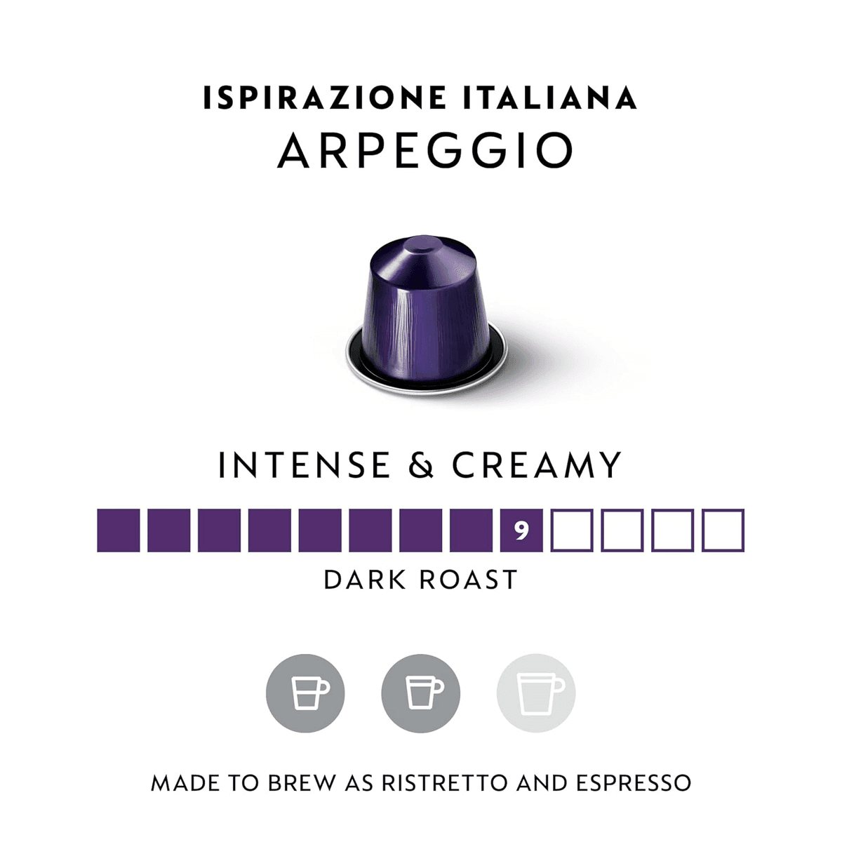 Nespresso Original Arpeggio Dark Roast Espresso Pods, 50 Count image 2