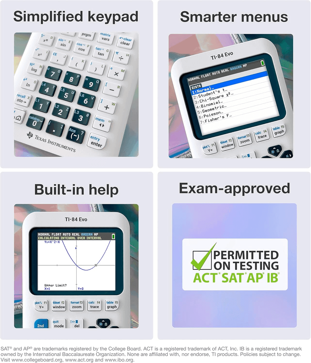 Texas Instruments TI-84 Evo Graphing Calculator in White image 5