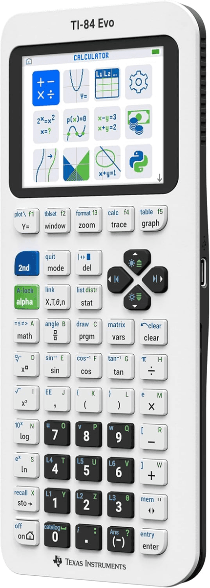 Texas Instruments TI-84 Evo Graphing Calculator in White image 2