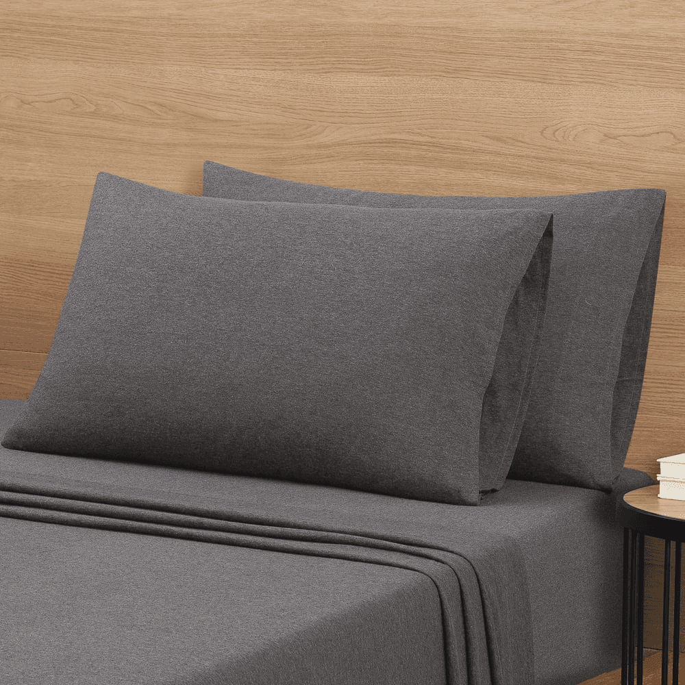Mainstays King Jersey Sheet Set, Charcoal for $29.96 image 3