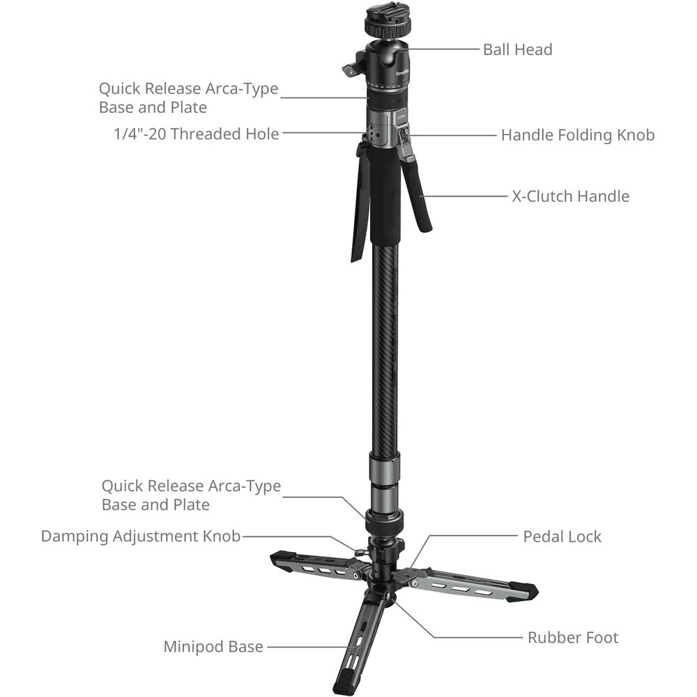 SmallRig TRIBEX PRO Carbon-Fiber Monopod with Ball Head for $365.49 image 4