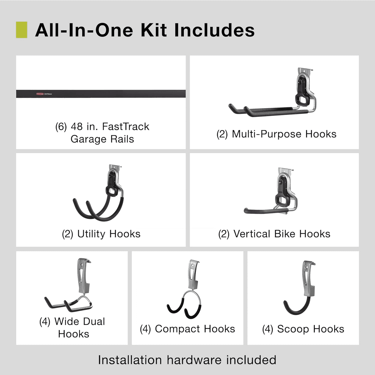 Rubbermaid 24-Piece FastTrack Garage Storage Kit for $159 image 2