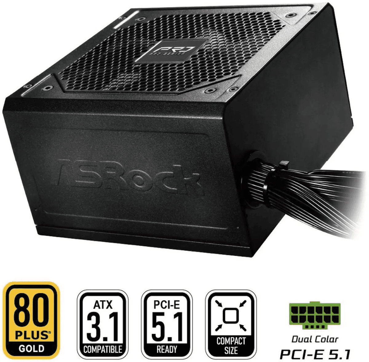 ASRock PRO-850G 850W 80 Plus Gold Power Supply for $59.99 image 3
