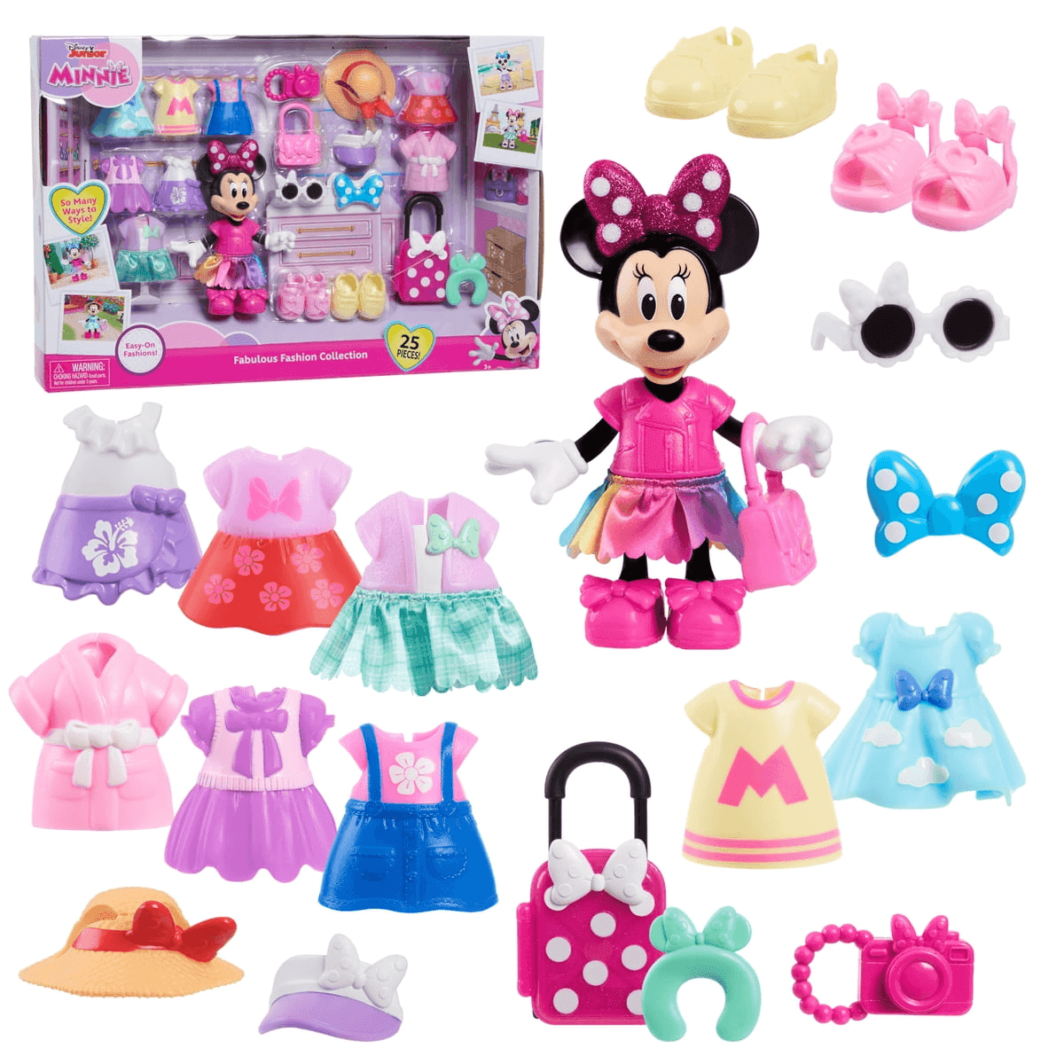 Disney Junior Minnie Mouse Fabulous Fashion Collection Doll Set