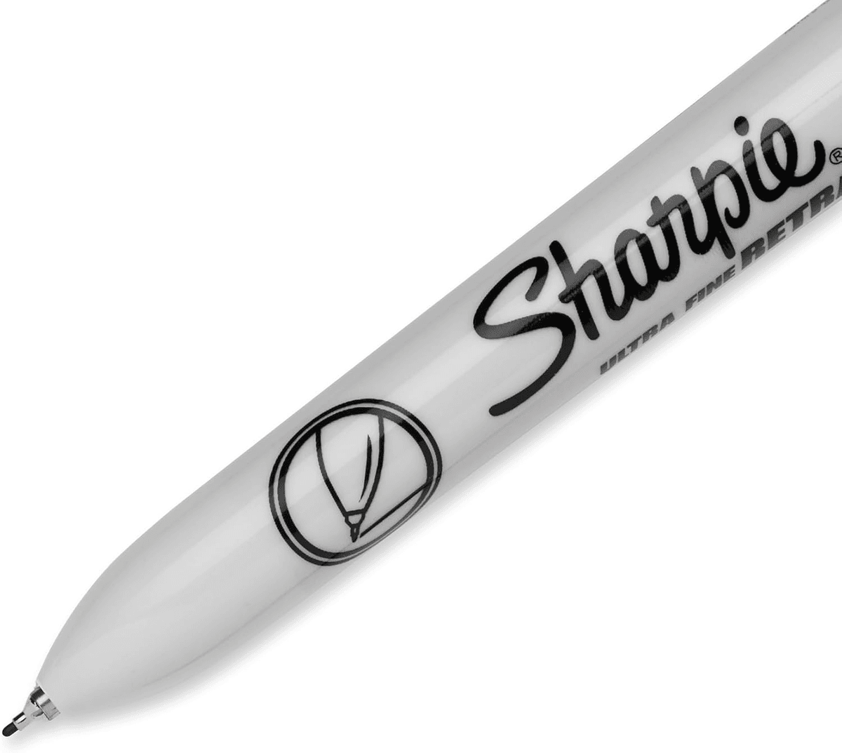 Sharpie Retractable Ultra Fine Point Permanent Markers - Black, 3 Count image 2