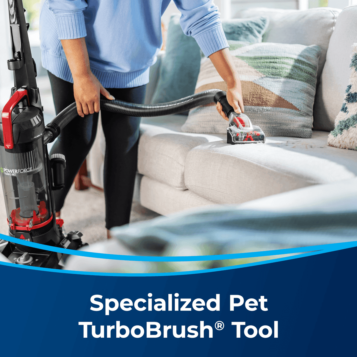 BISSELL PowerForce Helix Turbo Pet Upright Vacuum 3332 image 3