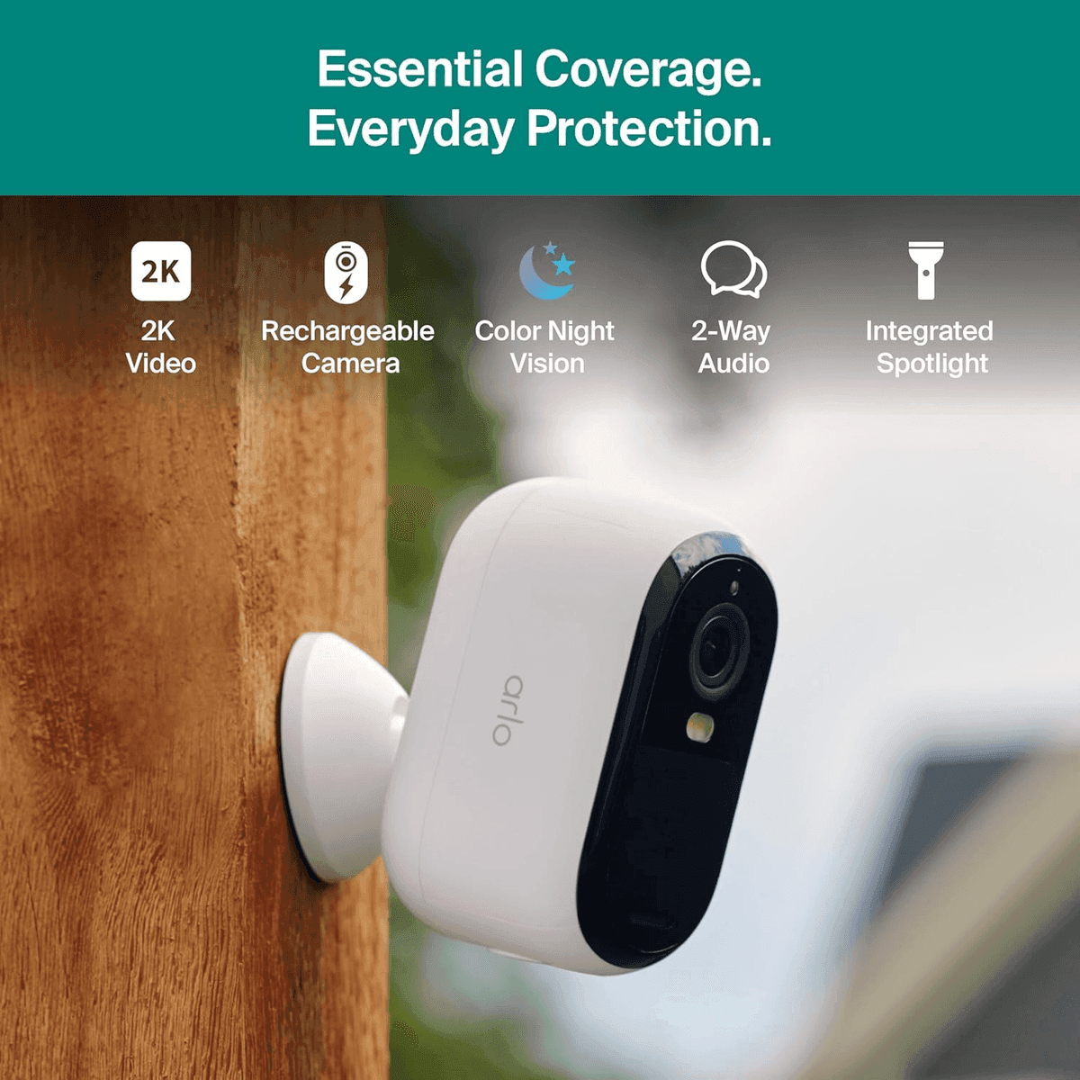 Arlo Essential Battery 2K Outdoor Security Cameras 3-Pack image 5