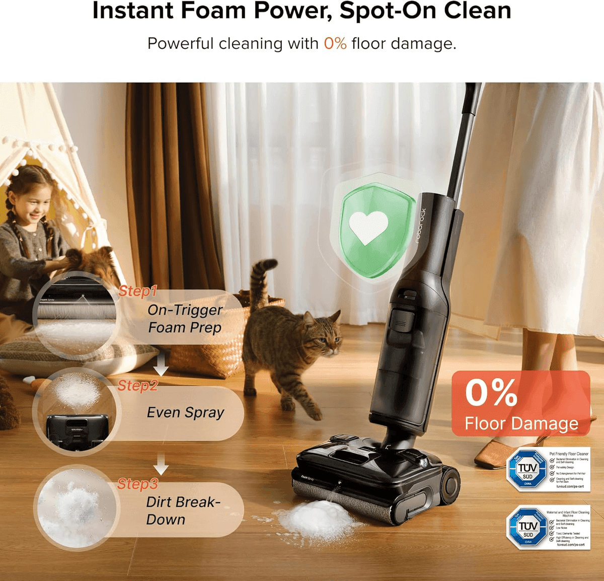 Roborock F25 ACE Pro Foam Wet-Dry Vacuum and Mop image 2