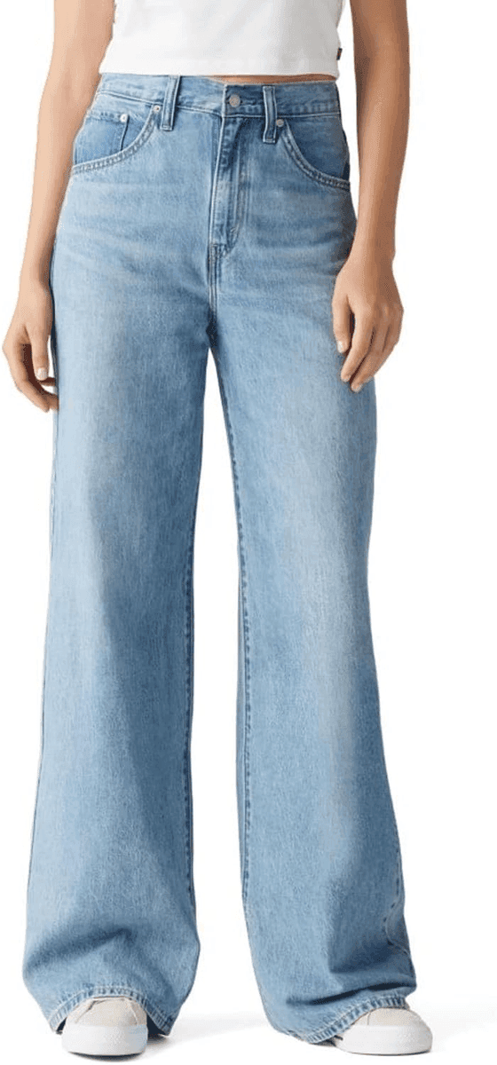 Levi's Women's Cinch Baggy Jeans in Invested Indigo for $48.41